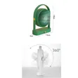 Mini Electric Fan with Drawer, USB Portable, Rotatable Head - 2