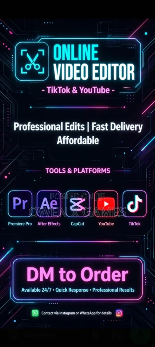 Video Editing and Graphics Design Services - 1