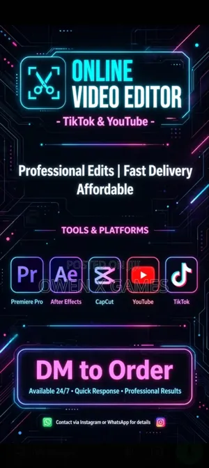 Video Editing and Graphics Design Services