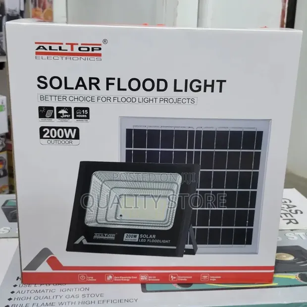 Alltop 200W Solar Flood Light - 1