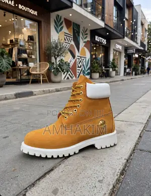 Genuine Timberland White Sole Brown Leather Boots