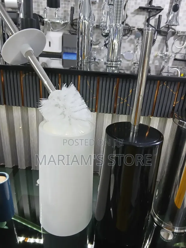 Stylish Free-Standing Toilet Brush Set - 1