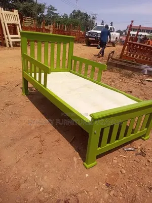 3x6 Lime Green Wooden Toddler Bed