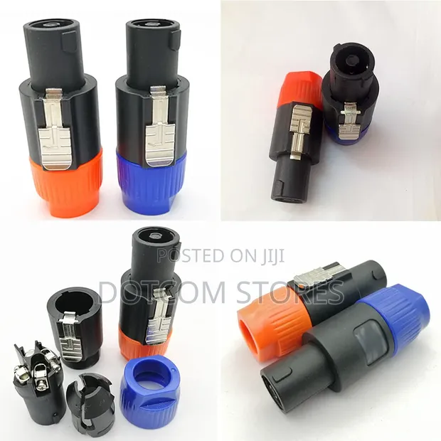 2pcs Blue NL4 4-Pole Speakon Plug Male Connector - 1