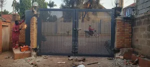 Striped Swinging Gate - Brand New Steel