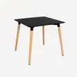 Modern Scandinavian 4-Seater Square Dining Table (80x80cm) - 3