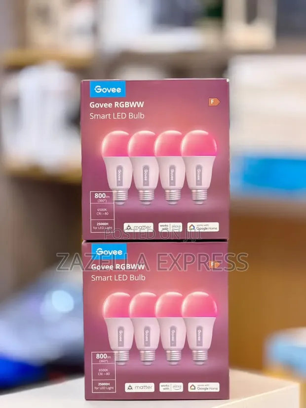 Govee LED Smart Bulb E27 RGBWW Dimmable (Pack of 4) - 1