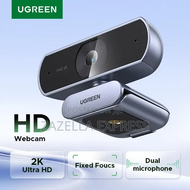 Ugreen 4K Autofocus Webcam with Microphone and Privacy Cover - 1