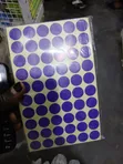 TownStix Brand Purple Round Dot Stickers - 1