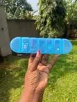 7 Day Slim Pill Case Organizer - Blue - 2