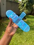 7 Day Slim Pill Case Organizer - Blue - 3