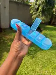 7 Day Slim Pill Case Organizer - Blue - 4