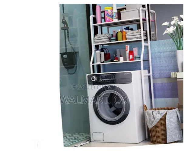 3 Tier Metallic Washing Machine Rack - 1