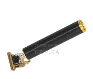 Rechargeable Metal Hair Clipper - Black Gold