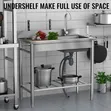 Commercial Single Stainless Steel Sink - 1