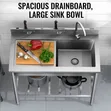 Commercial Single Stainless Steel Sink - 2