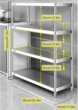 Stainless Steel Rack Shelves - Length 4