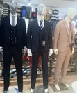 Men's Elegant Suits - Unique Leather Material - 3