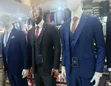 Men's Elegant Suits - Unique Leather Material - 4
