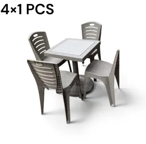 Plastic Set of 4 Chairs and Table