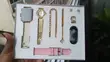 A58 Plus 7-in-1 Smartwatch & Jewelry Gift Set - Pink - 1