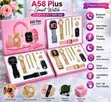 A58 Plus 7-in-1 Smartwatch & Jewelry Gift Set - Pink - 3