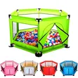 Hexagon Shaped Kids Playpen with Balls - 1