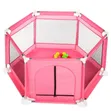 Hexagon Shaped Kids Playpen with Balls - 3