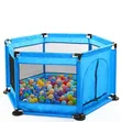 Hexagon Shaped Kids Playpen with Balls - 5