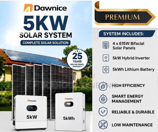 Dawnice 5kW Solar System Full Kit - 1