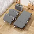 Portable 4-Fold Single Office Nap Bed Guest Cot - 2
