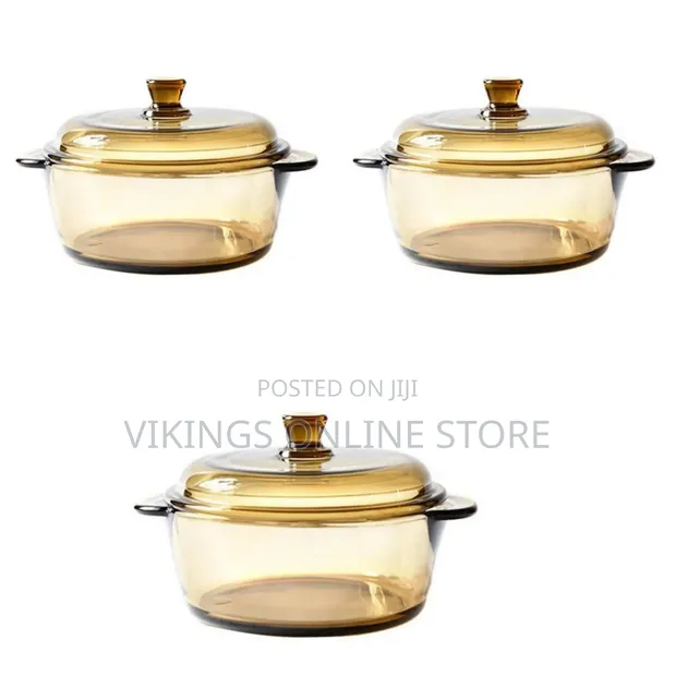 1L Glass Casserole Dish for Microwave - Brown - 1