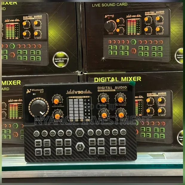 V90 Professional Live Sound Card and Audio Mixer - 1