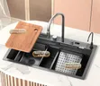 Smart Sink Stainless Steel Waterfall Kitchen Sink - 2