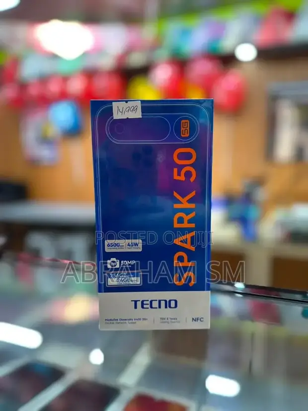 New Tecno Spark 50 5G 256GB Black - 1