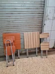 2pcs Foldable Reading Chairs and Table - 1