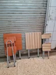 2pcs Foldable Reading Chairs and Table - 2