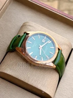 Tissot Men's Watch - Green Leather Strap