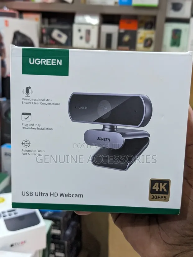 Ugreen 4K Autofocus Webcam with Microphone - 1