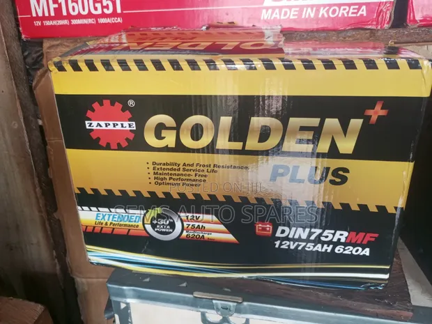 Din75 Golden Plus Battery - 75AH Maintenance Free - 1