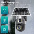 Alltop 3-Lens Solar Wireless Camera - 3