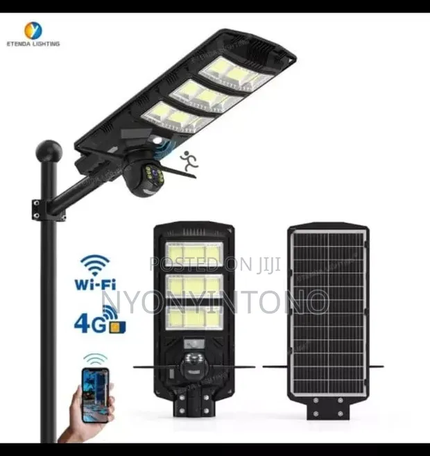 Alltop 80W Solar Street Light with Wireless Security Camera - 1