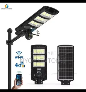 Alltop 80W Solar Street Light with Wireless Security Camera