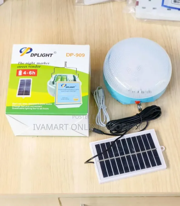 DPLIGHT DP-909 Solar Rechargeable LED Lamp - 1