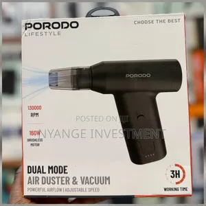 Porodo Air Duster Vacuum - 2-in-1 Cordless Cleaner