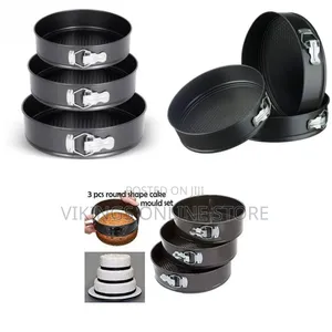 Carbon Steel Non-Stick Spring Form Cake Pan Set