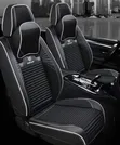 5pcs Natural Wood Bead Car Seat Cover Massage Cool Cushion - 2
