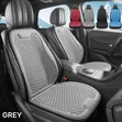 Front Single-Seat Summer Car Seat Cushion with Backrest - Gray - 2