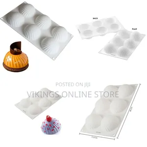 2 Pcs 3D Spiral Silicone Baking Molds for Mousse Cake