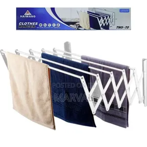 Haiwang Wall Mount Foldable Cloth Hanger (70cm & 90cm)